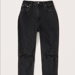 Abercrombie Curve Love Ultra High Rise Ankle Straight Jean